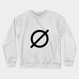 Empty Set Symbol Crewneck Sweatshirt